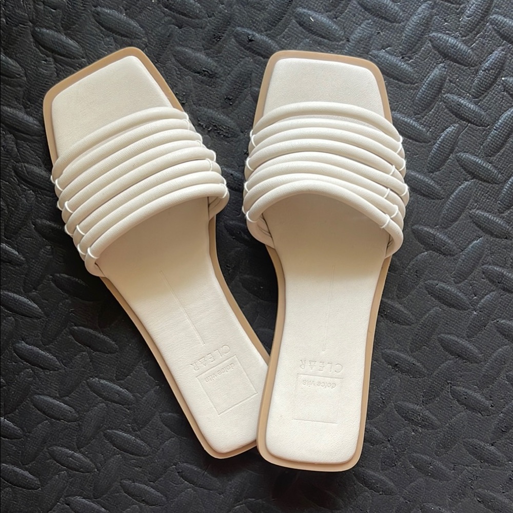 Dolce Vita Nonika Cream Slide Sandals